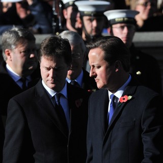 Nick Clegg, David Cameron in Sunday Commemorating Sacrifices of The Armed Forces