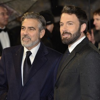 George Clooney, Ben Affleck in The 2013 EE British Academy Film Awards - Arrivals