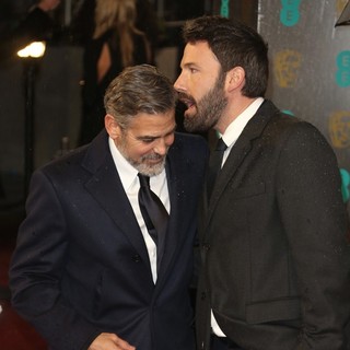 George Clooney, Ben Affleck in The 2013 EE British Academy Film Awards - Arrivals
