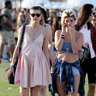 Agyness Deyn, Pixie Geldof in The 2010 Coachella Valley Music and Arts Festival - Day 1