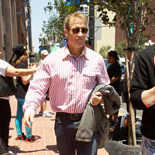 Mark Valley in Out and About at Comic-Con 2010 - Day 4