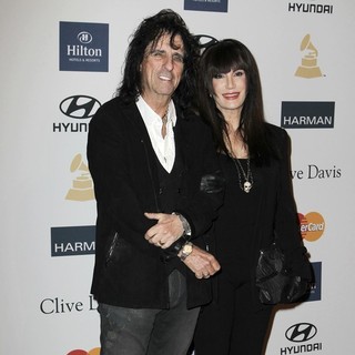 Alice Cooper, Sheryl Goddard in Clive Davis and The Recording Academy's 2013 Pre-Grammy Gala and Salute to Industry Icons