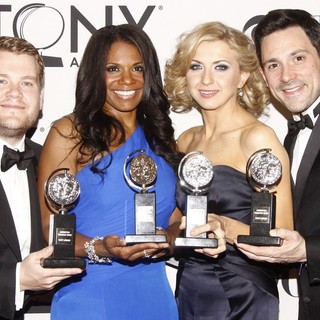 James Corden, Audra McDonald, Nina Arianda, Steve Kazee in The 66th Annual Tony Awards - Press Room