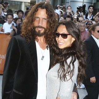 Chris Cornell, Vicky Karayiannis in 36th Annual Toronto International Film Festival - Moneyball - Premiere