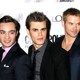 Ed Westwick, Paul Wesley, Kellan Lutz in Cosmopolitan Magazine's Fun Fearless Males of 2010