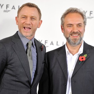Daniel Craig, Sam Mendes in The 23rd James Bond Movie Photocall