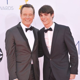 Bryan Cranston, RJ Mitte in 64th Annual Primetime Emmy Awards - Arrivals