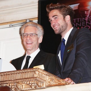 David Cronenberg, Robert Pattinson in David Cronenberg and Robert Pattinson Visit The New York Stock Exchange to Ring The Opening Bell