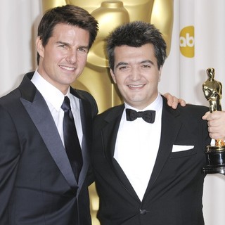 Tom Cruise, Thomas Langmann in 84th Annual Academy Awards - Press Room