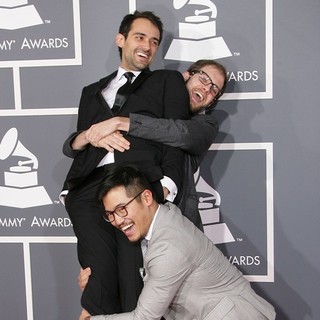 Gaetano Crupi, Daniel Scheinert, Daniel Kwan in 55th Annual GRAMMY Awards - Arrivals