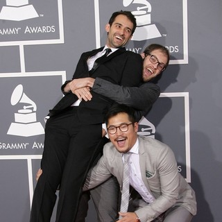 Gaetano Crupi, Daniel Scheinert, Daniel Kwan in 55th Annual GRAMMY Awards - Arrivals