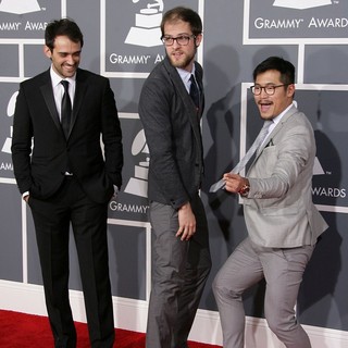 Gaetano Crupi, Daniel Scheinert, Daniel Kwan in 55th Annual GRAMMY Awards - Arrivals