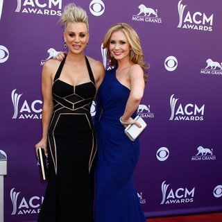 Kaley Cuoco, Ashley Jones in 48th Annual ACM Awards - Arrivals