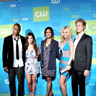 Robbie Jones, Ashley Tisdale, Sharon Leal, Alyson Michalka, Matt Barr in 2010 The CW Network UpFront - Arrivals
