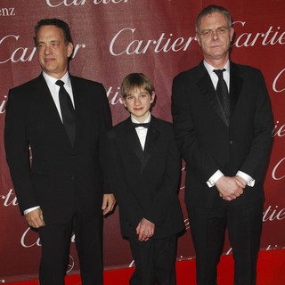 Tom Hanks, Thomas Horn, Stephen Daldry in The 23rd Annual Palm Springs International Film Festival Awards Gala - Arrivals
