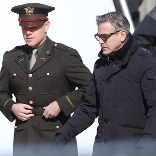 On The Set of Movie The Monuments Men