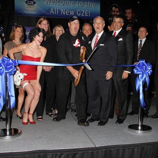 Dan Aykroyd in Dan Aykroyd Unveils Ghostbusters Slot Machine and Cuts Ribbon at The Global Gaming Expo 2011