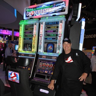 Dan Aykroyd in Dan Aykroyd Unveils Ghostbusters Slot Machine and Cuts Ribbon at The Global Gaming Expo 2011