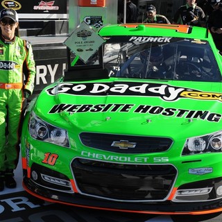 Danica Patrick Poses After Becoming The First Women in NASCAR History to Win The Pole Award - danica-patrick-pole-award-02