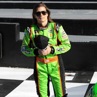 Danica Patrick Poses After Becoming The First Women in NASCAR History to Win The Pole Award - danica-patrick-pole-award-07