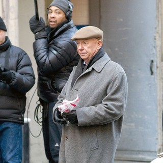 Dann Florek in The Film Set of  Law and Order: Special Victims Unit