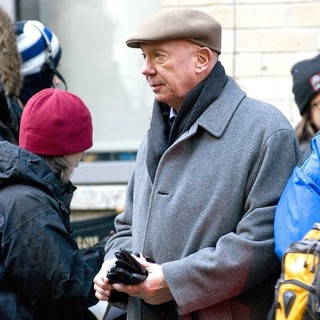 Dann Florek in The Film Set of  Law and Order: Special Victims Unit