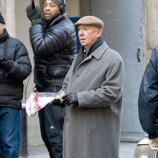 Dann Florek in The Film Set of  Law and Order: Special Victims Unit