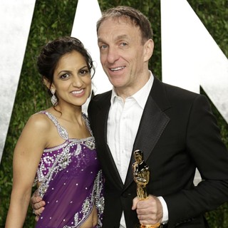 Aparna Danna, Mychael Danna in 2013 Vanity Fair Oscar Party - Arrivals