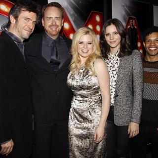 Jack Davenport, Robert Greenblatt, Megan Hilty, Katharine McPhee, Jaime Cepero in Special Broadway Community Advance Screening of The TV Show Smash