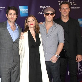 David Giuntoli, Marguerite Moreau, Jason Gray-Stanford, David Fuit in 2012 Tribeca Film Festival - Caroline and Jackie Premiere - Arrivals
