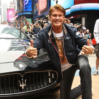 David Hasselhoff in The Gumball 3000 International Car Rally Starting Point