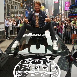 David Hasselhoff in The Gumball 3000 International Car Rally Starting Point