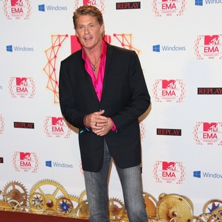 David Hasselhoff in The MTV EMA's 2012 - Arrivals