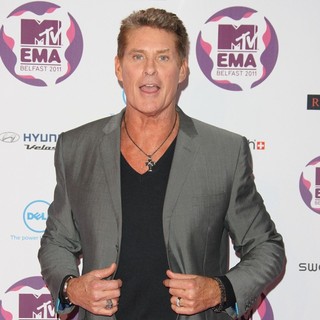 David Hasselhoff in The MTV Europe Music Awards 2011 (EMAs) - Arrivals