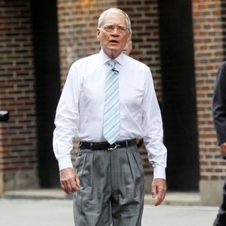 David Letterman in Celebrities Outside The Ed Sullivan Theater for The David Letterman Show
