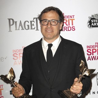 David O. Russell in 2013 Film Independent Spirit Awards - Press Room