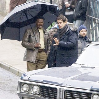 Keith David in On The Film set of Cloud Atlas Shooting on Location in Glasgow - david-tykwer-on-the-film-set-of-cloud-atlas-02