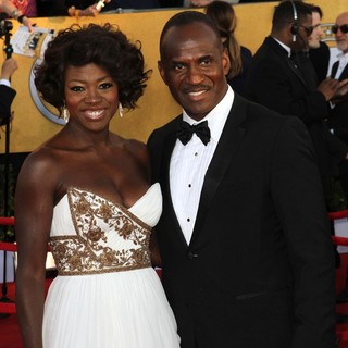 Viola Davis, Julius Tennon in The 18th Annual Screen Actors Guild Awards - Arrivals