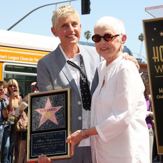 Ellen DeGeneres, Betty DeGeneres in Ellen DeGeneres Is Honored with A Star on The Hollywood Walk of Fame