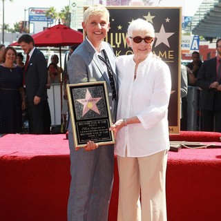 Ellen DeGeneres, Betty DeGeneres in Ellen DeGeneres Is Honored with A Star on The Hollywood Walk of Fame