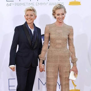 Ellen DeGeneres, Portia de Rossi in 64th Annual Primetime Emmy Awards - Arrivals