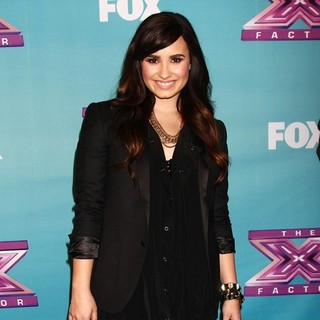 Demi Lovato in The X Factor Season Finale Performances Show Taping