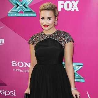 Demi Lovato in The X Factor Season Two Premiere Screening and Handprint Ceremony
