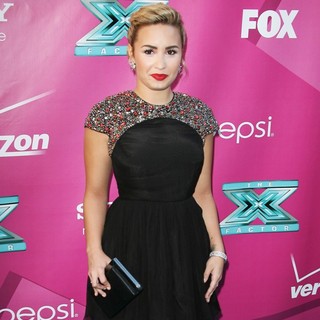 Demi Lovato in The X Factor Season Two Premiere Screening and Handprint Ceremony