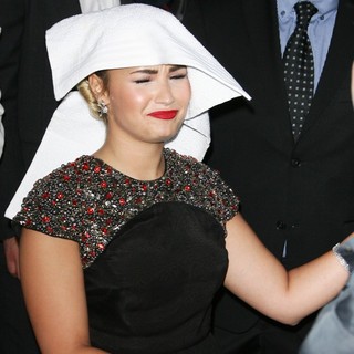 Demi Lovato in The X Factor Season Two Premiere Screening and Handprint Ceremony