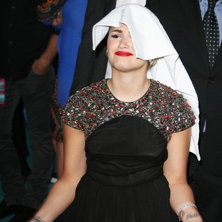 Demi Lovato in The X Factor Season Two Premiere Screening and Handprint Ceremony