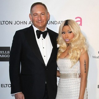 John Demsey, Nicki Minaj in 21st Annual Elton John AIDS Foundation's Oscar Viewing Party