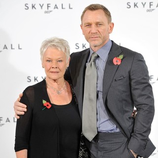 Judi Dench, Daniel Craig in The 23rd James Bond Movie Photocall