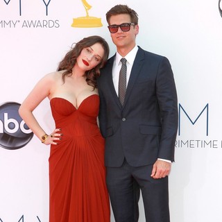 Kat Dennings, Nick Zano in 64th Annual Primetime Emmy Awards - Arrivals