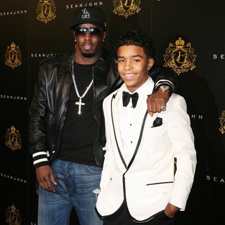 P. Diddy, Justin Combs in Justin Dior Combs Celebrates His 16th Birthday
